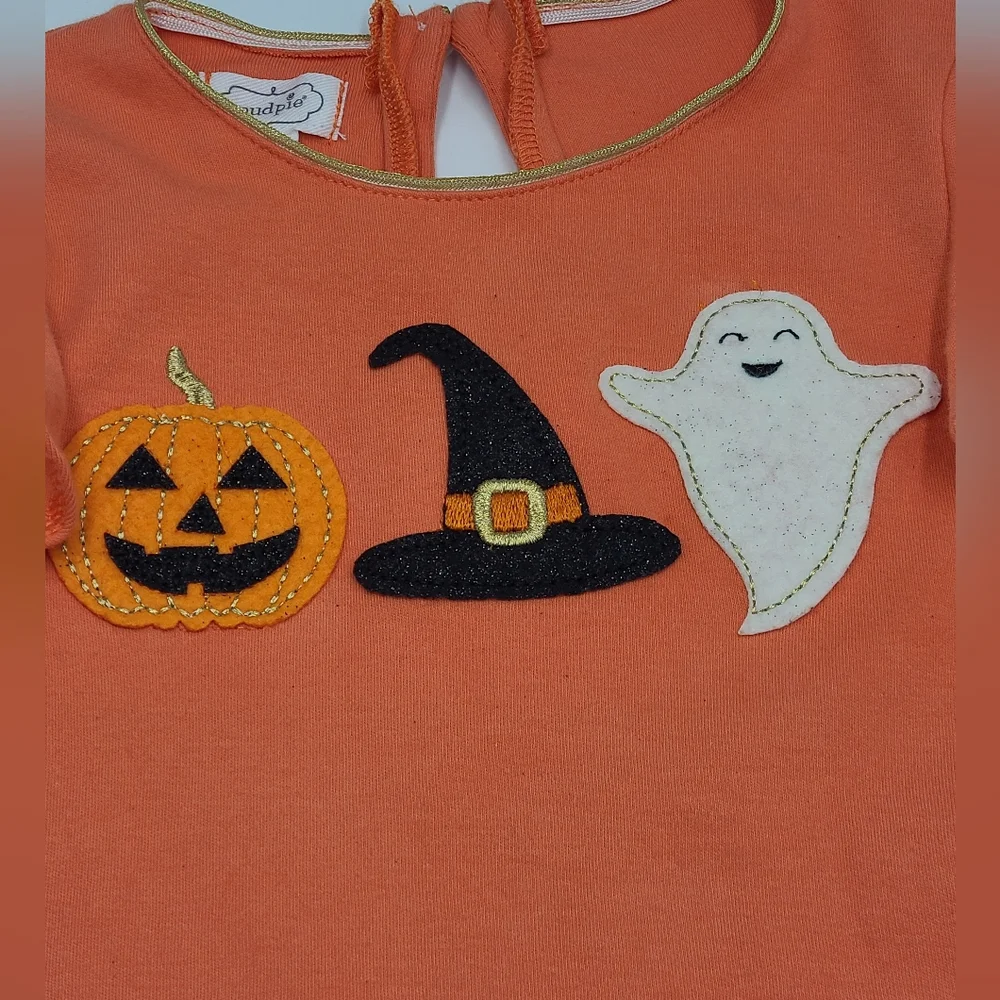 Mud Pie girls' Halloween ruffle top size 2T-3T